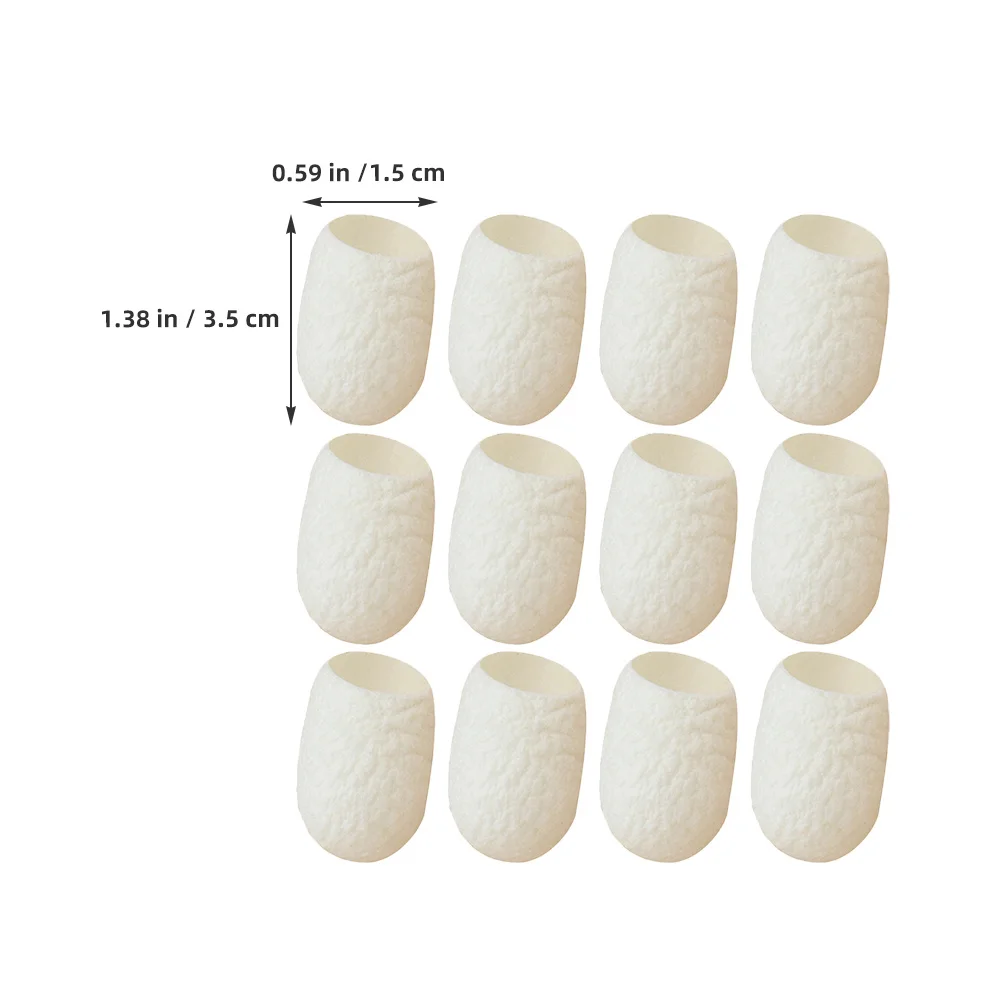 20 piezas bolas exfoliantes naturales de gusano de seda para limpieza Facial, herramientas de cuidado Facial para fregar el cuerpo