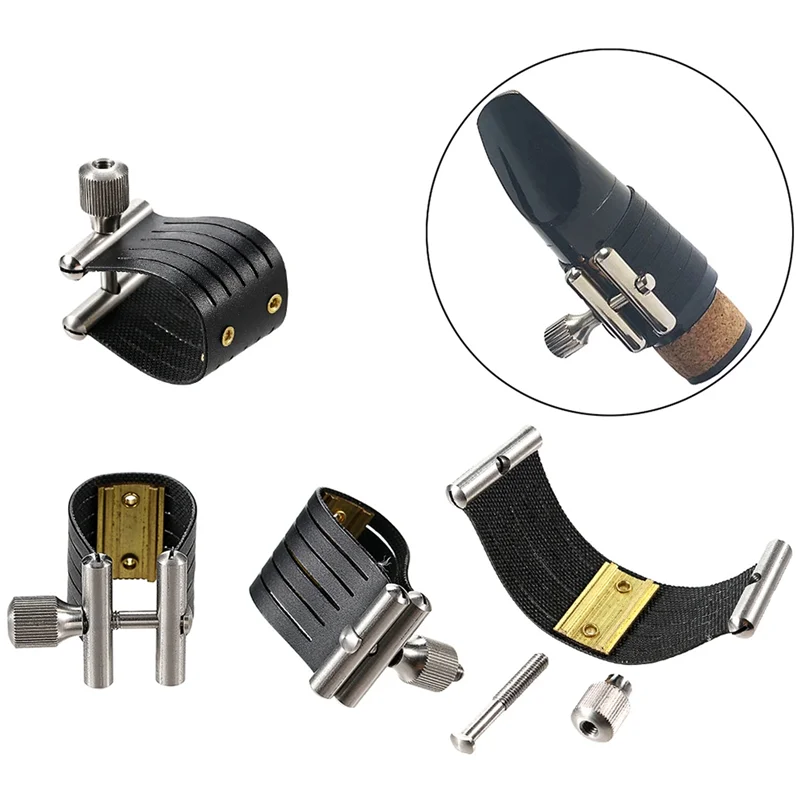 ABUE-Alto Saxophon Ligatur Verschluss Kompakte Sax Ligatur Altsaxophon Metall Mundstück