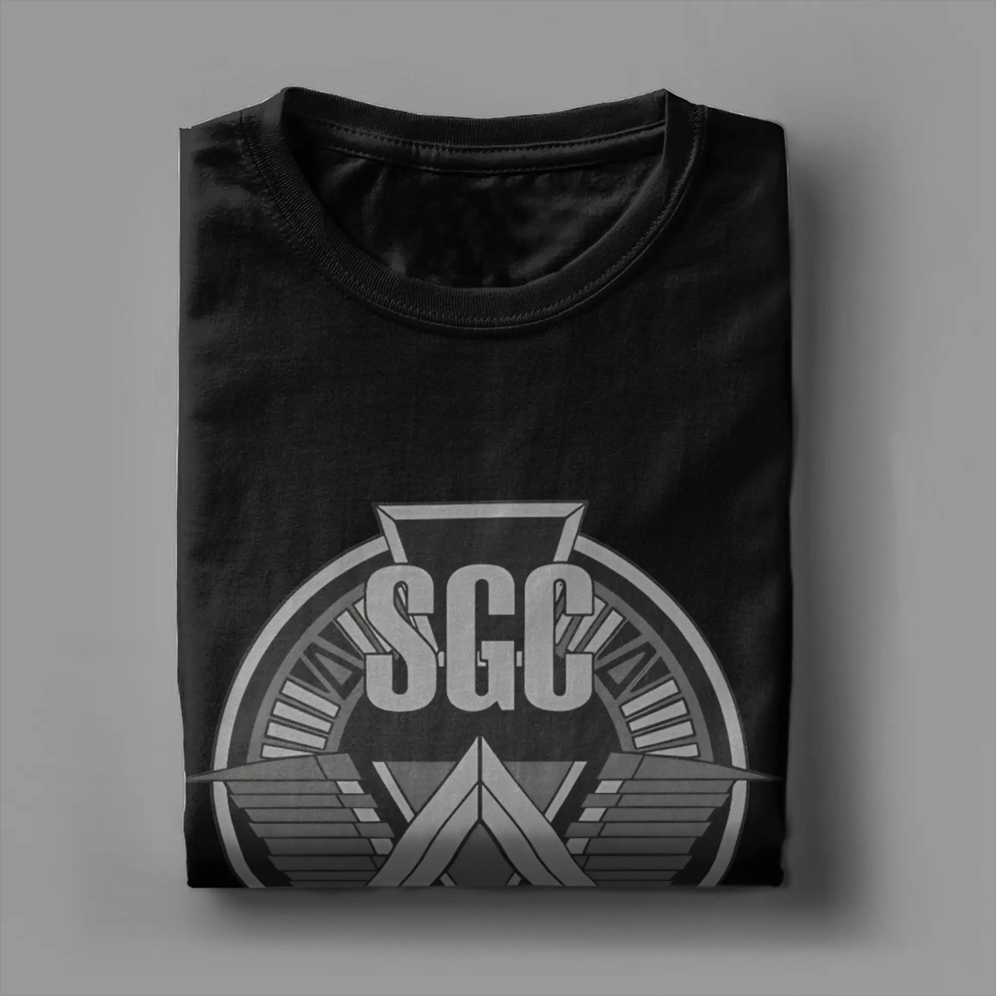 Männer Frauen Stargate SG1 T-Shirt SGC Baumwollkleidung Vintage Kurzarm-T-Shirt mit Rundhalsausschnitt Grafik-T-Shirt – Detail 2