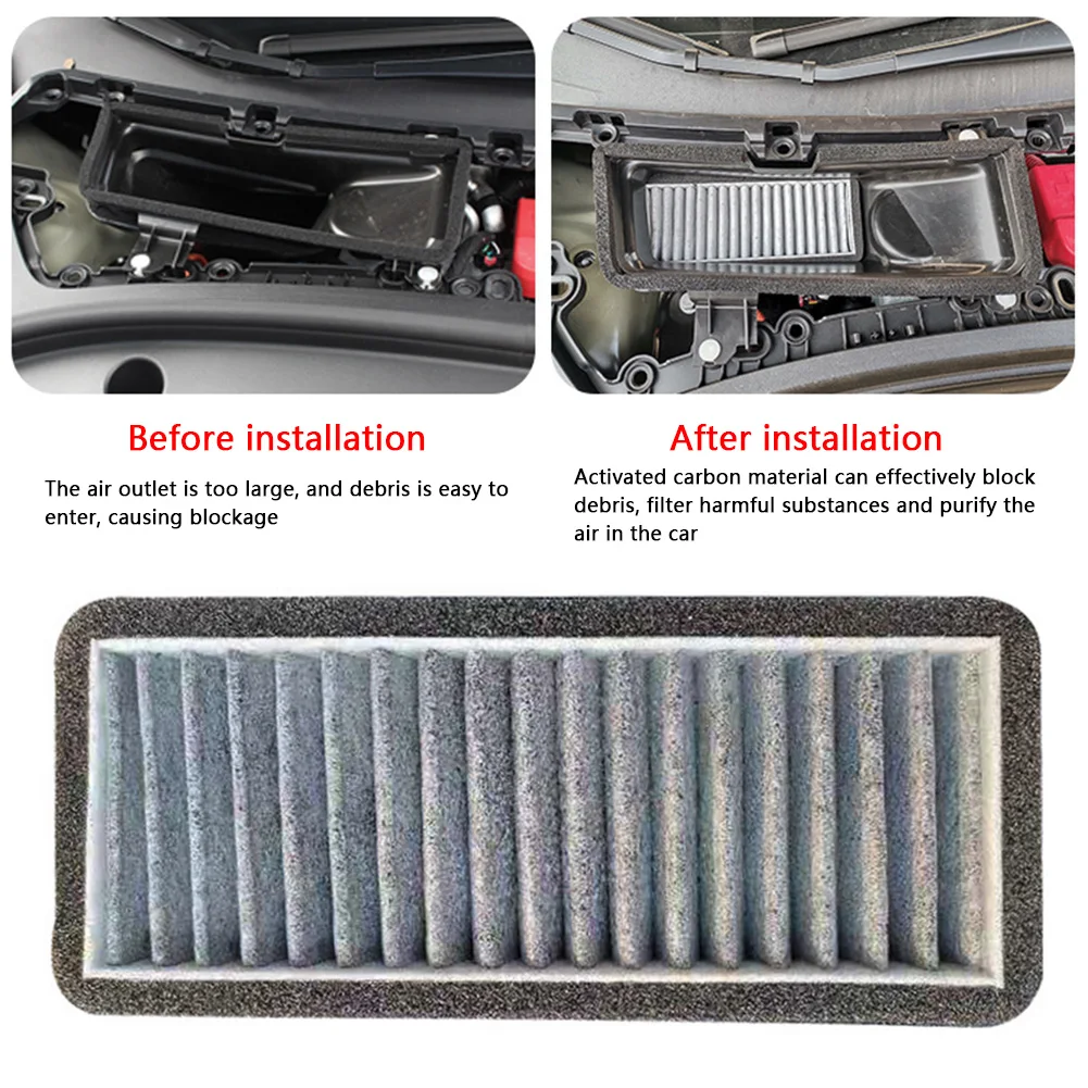 Air Intake Grille Protective Cover Air Filters A/C Air Intake Filter Grille Protective Cover for Tesla Model 3 2021 Accessories