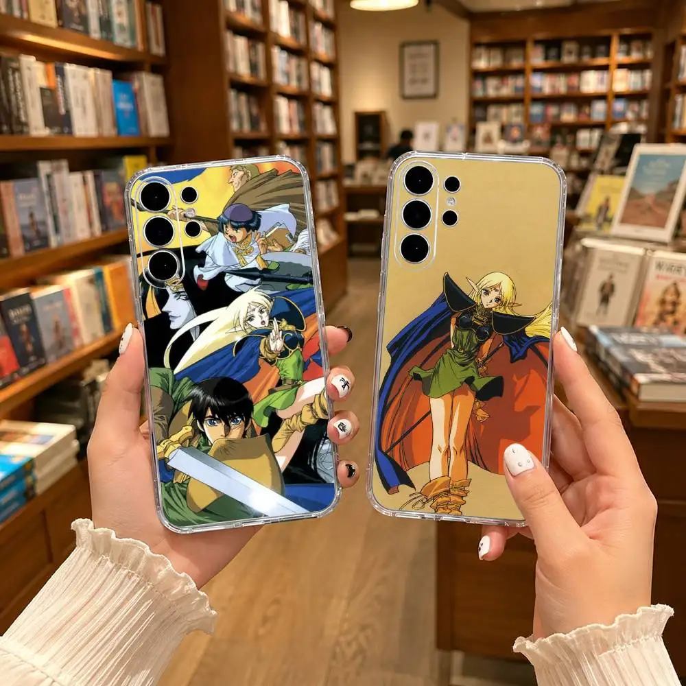 Classic R-Record of Lodoss War Transparent phone Case For Samsung S25,24,21,22,21,20,10,S9Ultra,Plus,Fe,Lite