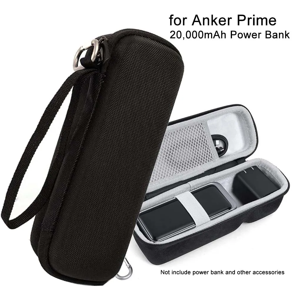 For Anker Prime 20,000mAh Power Bank Storage Bag Anti-scratch Carrying Case Handbag Accessories