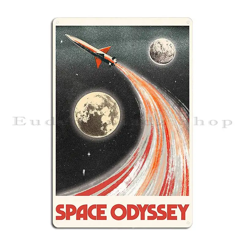 Space Odyssey Metal Signs Pub Custom Club Designing Party Tin Sign Poster