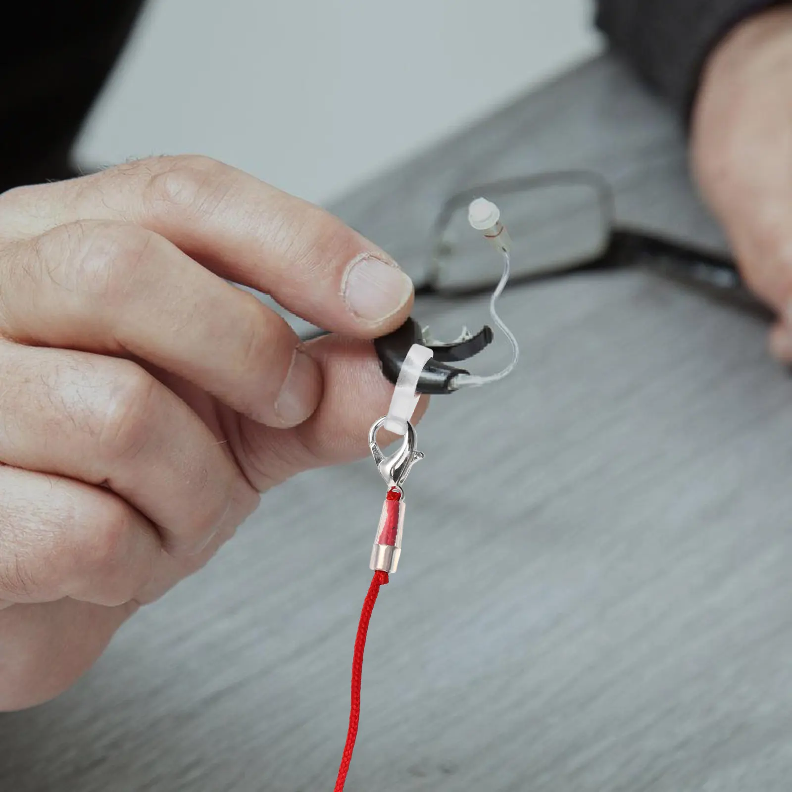 

Anti-Loss Hearing Amplifier Lanyard Adjustable Safety Retainer Clip Cord for Seniors Comfortable Secure Fit Hearing