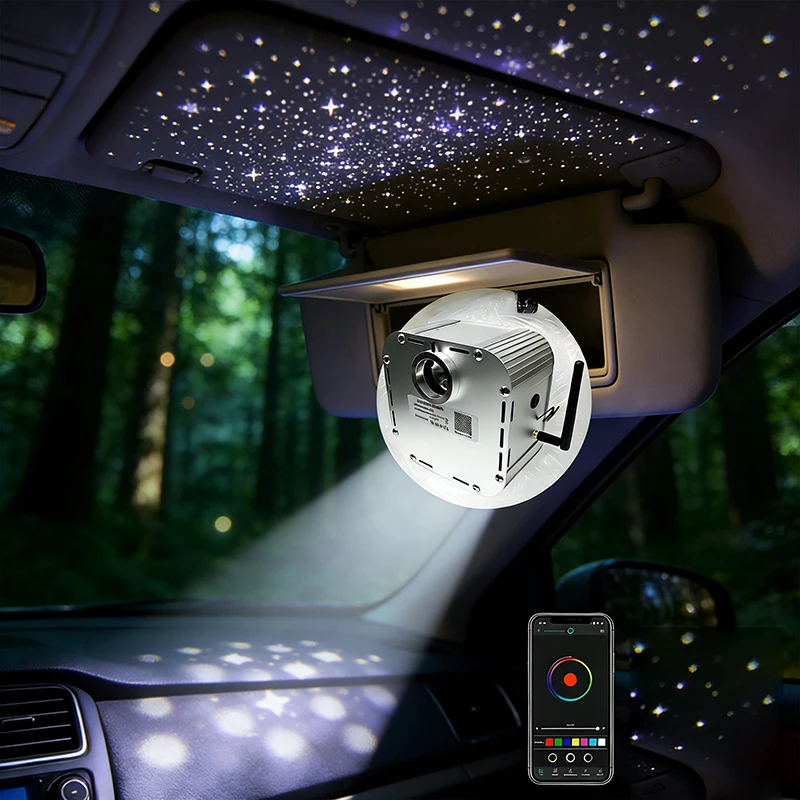 

lamp Star ceiling kit Bluetooth APP Control Starry Car roof LED Light Kid Room RGBW 32W WAPP new RF Twinkle Optic Fiber Lights