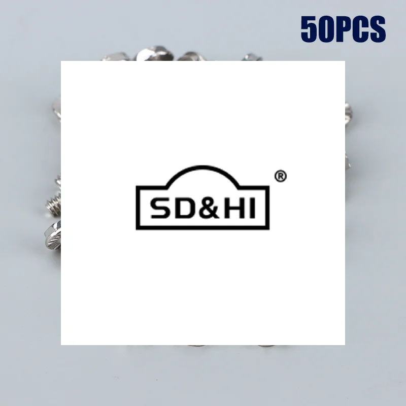50PCS Toothed Hex 6/32 Computer PC Case Hard Drive Motherboard Mounting Screws For Motherboard PC Case CD-ROM Hard Disk Set kits