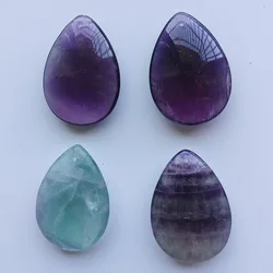 Wholesale 4pcs/lot Fashion good quality natural Colored fluorite water drop charms pendants for jewelry making free shipping