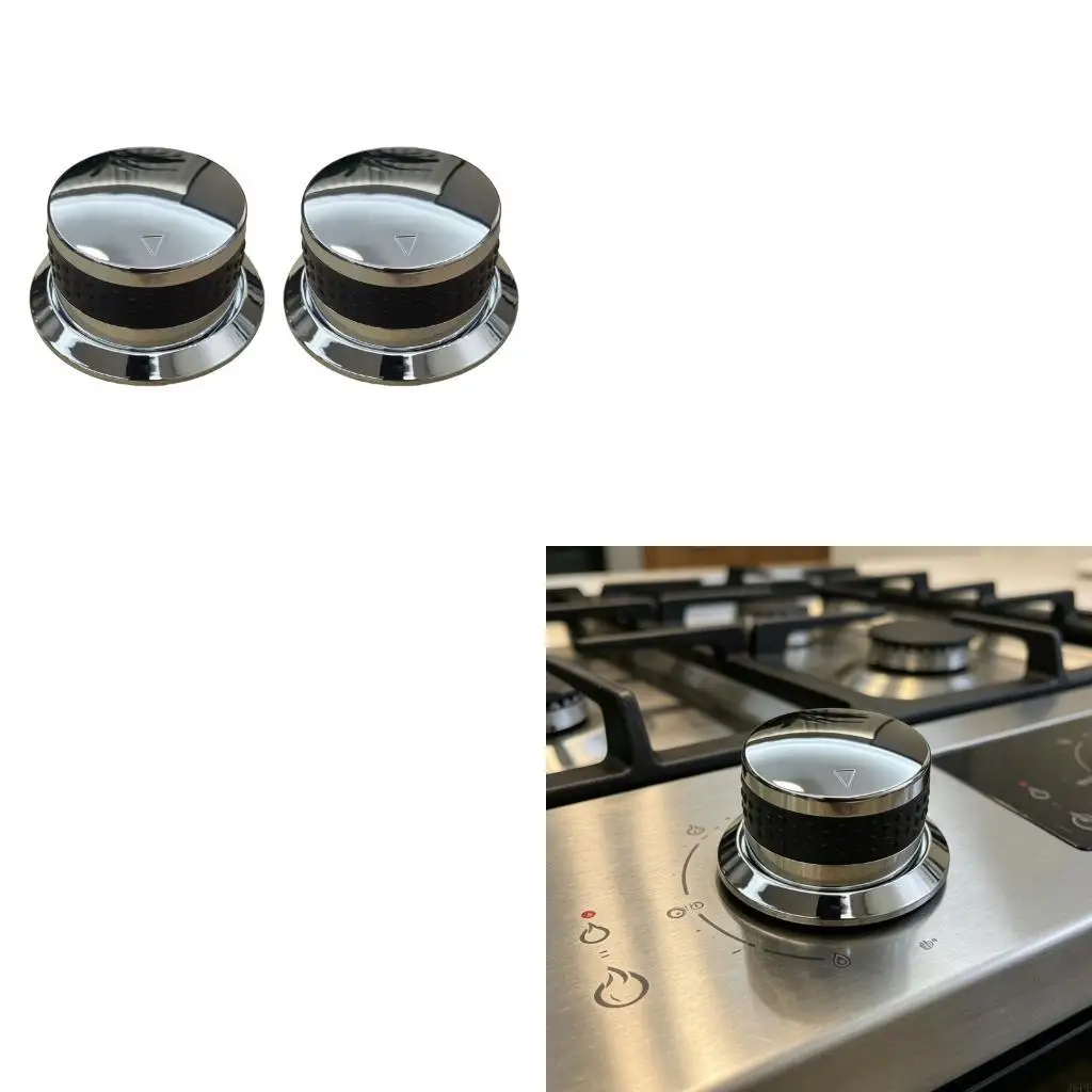 J6PE 2Pcs Gas Grill Control Knobs BBQ Gas Stove Switches Knob Replacement For BBQ Grills Rotary Switches Kitchen Part