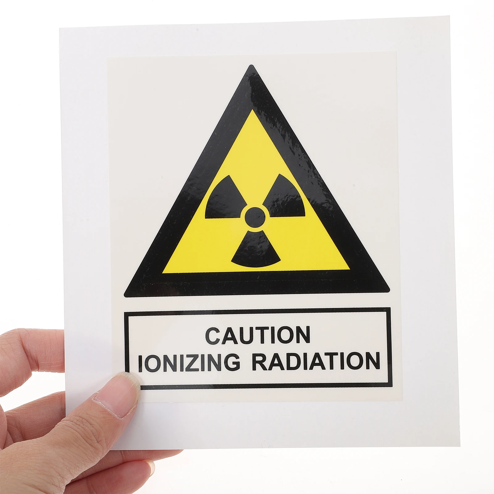 

4Pcs Radiation Warning Decals High Quality Reflective Safety Sign for Laboratory Factory Warning Sticker Radiation Symbol