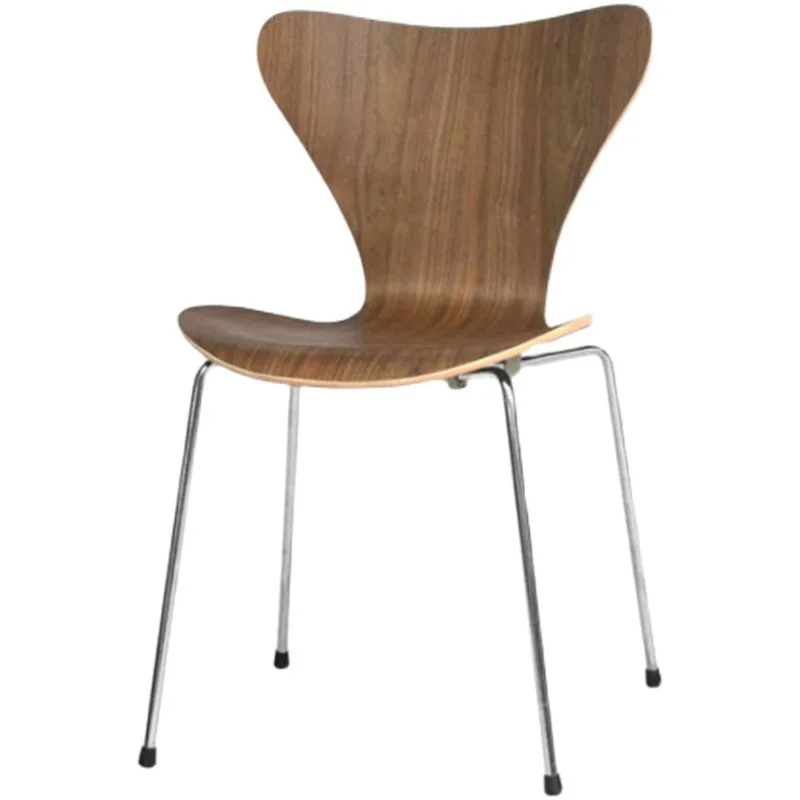 

Restaurant Table Chair Designer Coffee Shop Stool Backrest Modern Simple Home Solid Wood Dining
