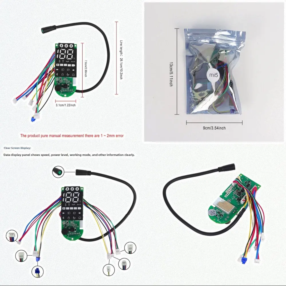 Dashboard Display Kit for For XIAO Scooter 5 Featuring Wireless Signal Transssion and Clear Operational Display