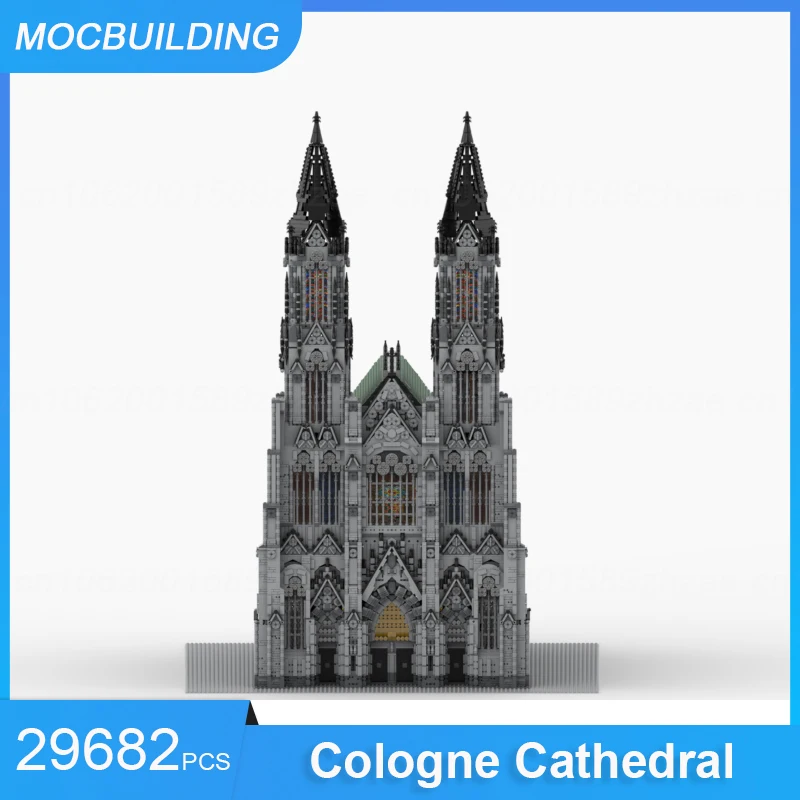 MOC Building Blocks Cologne Cathedral Castle Model DIY Assemble Bricks Educational Creative Collection Toys Xmas Gifts 29682PCS