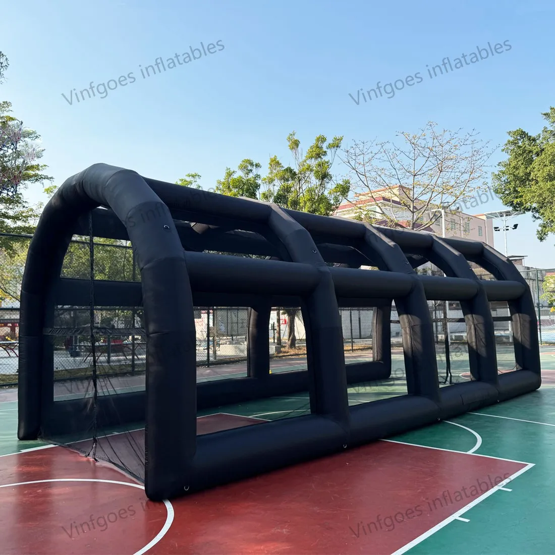 

Inflatable Tennis Tent Baseball Cage Football Court Cage Inflatable Baseball Field Softball Batting & Pitching Cage with Blower