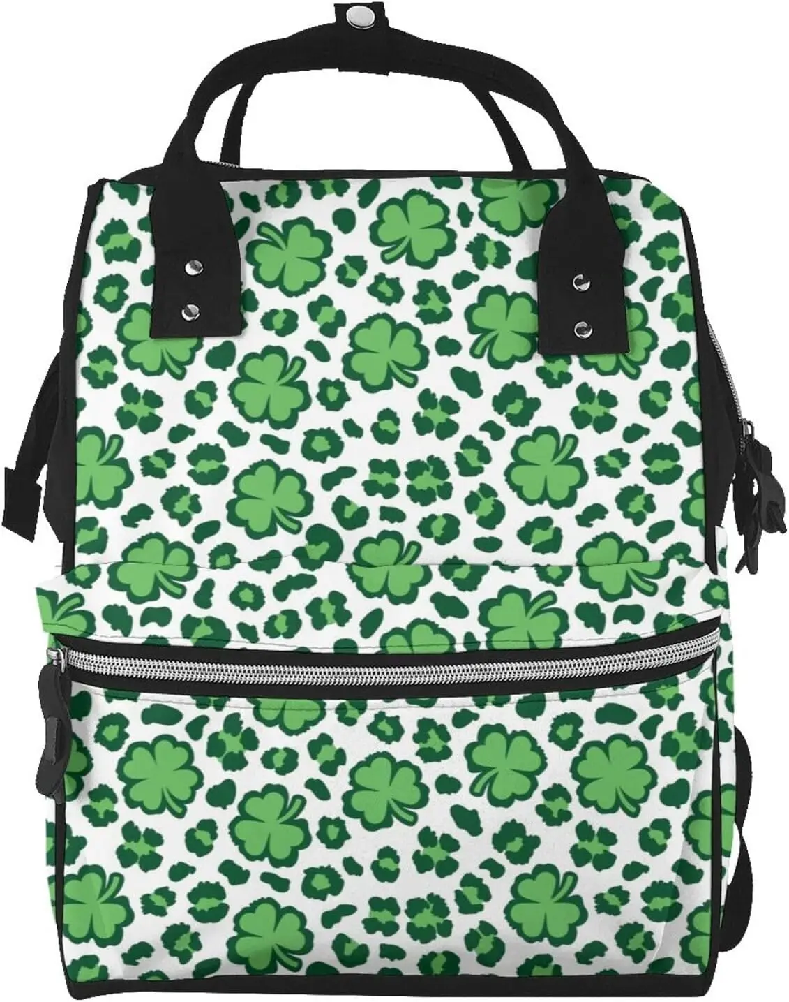 

Leopard Print Clocks Pattern Mummy Diaper Bag Backpack Durable Maternity Baby Nappy Casual Shoulder Bags Travel