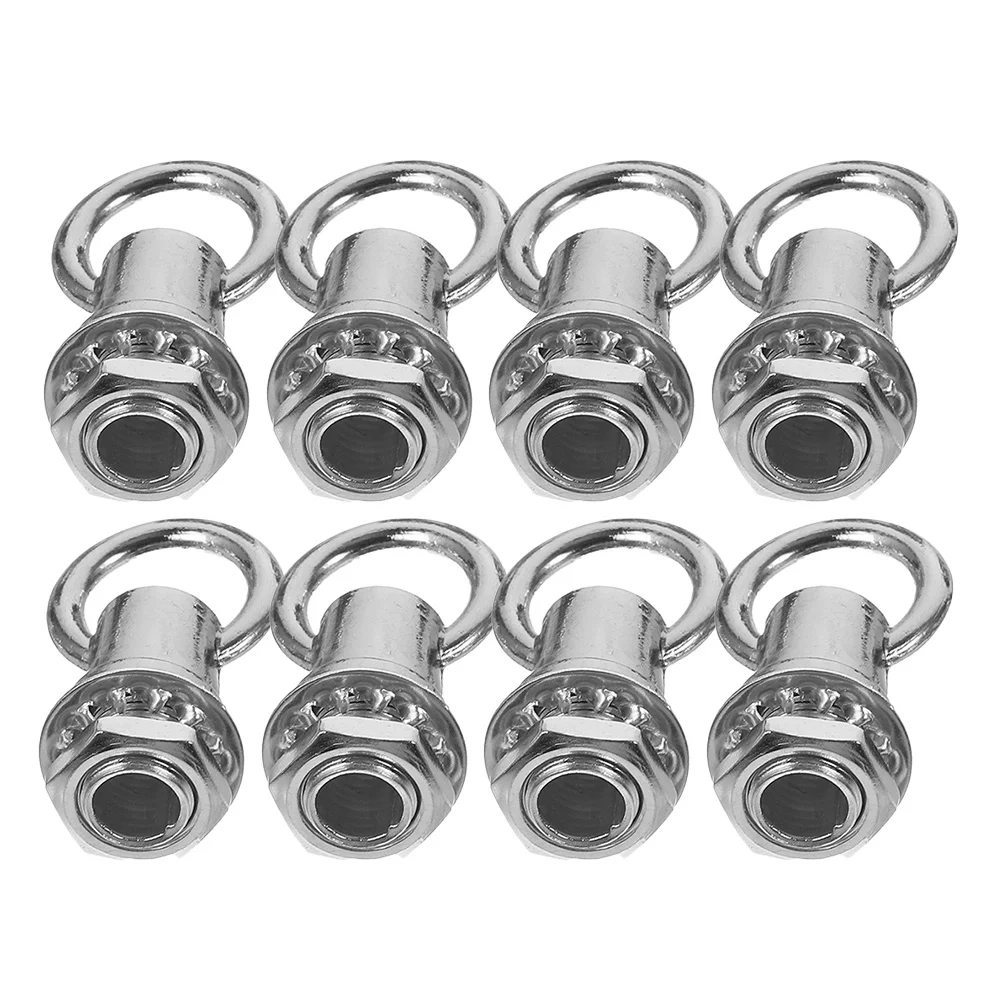 

8Pcs Pendant Light Hook Rings Heavy Duty M10 Threaded Metal Bull Nose Hook for Secure Hanging Adjustable Chandelier Chain