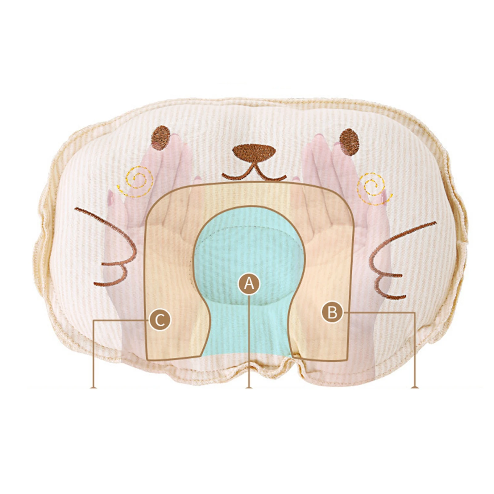 Cat Pillow Small Dog Bed Pillow Winter Warm Pet Sleeping Pillow Soft Comfortable Breathable Cute Pattern Pet Bed Pillow
