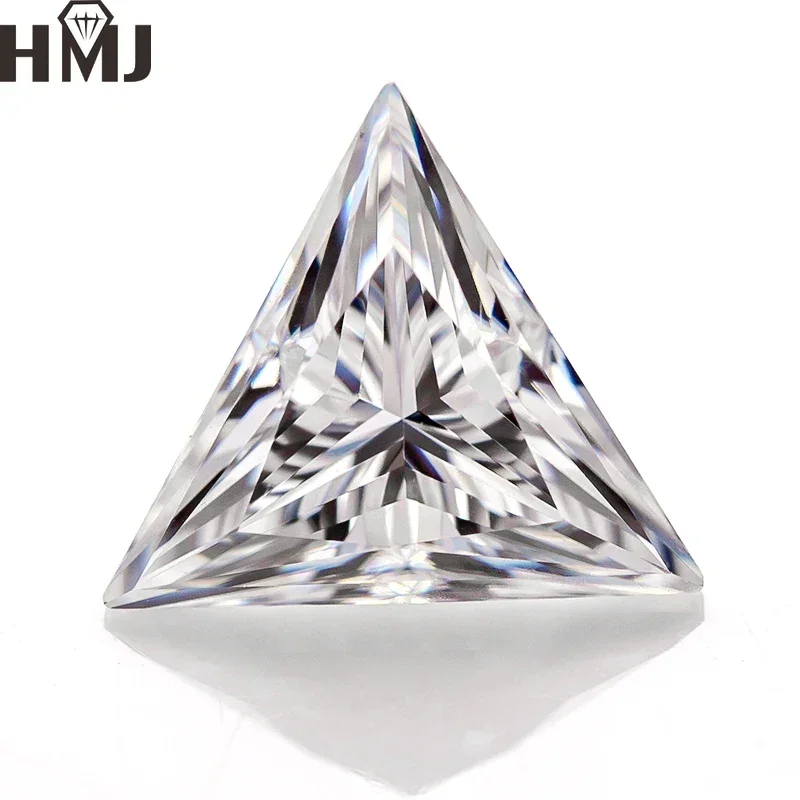 

Top Quality Hand Cut Loose Moissanite Stones D Color GRA Certificate Triangle Cut Beads for Jewelry Making