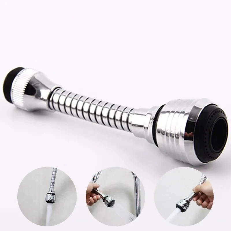 360 Degree Kitchen Faucet Extension Tube Adjustment Kitchen Faucet Accessories Bathroom Extension Water Tap Water Filter Foam