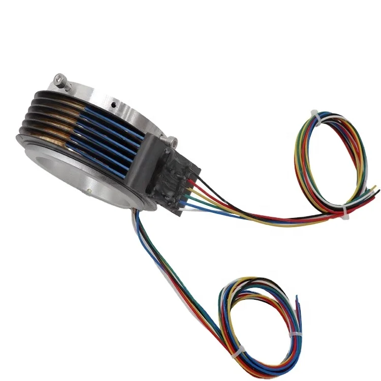 

Separated slip ring rotary joint electrical connector split rotating