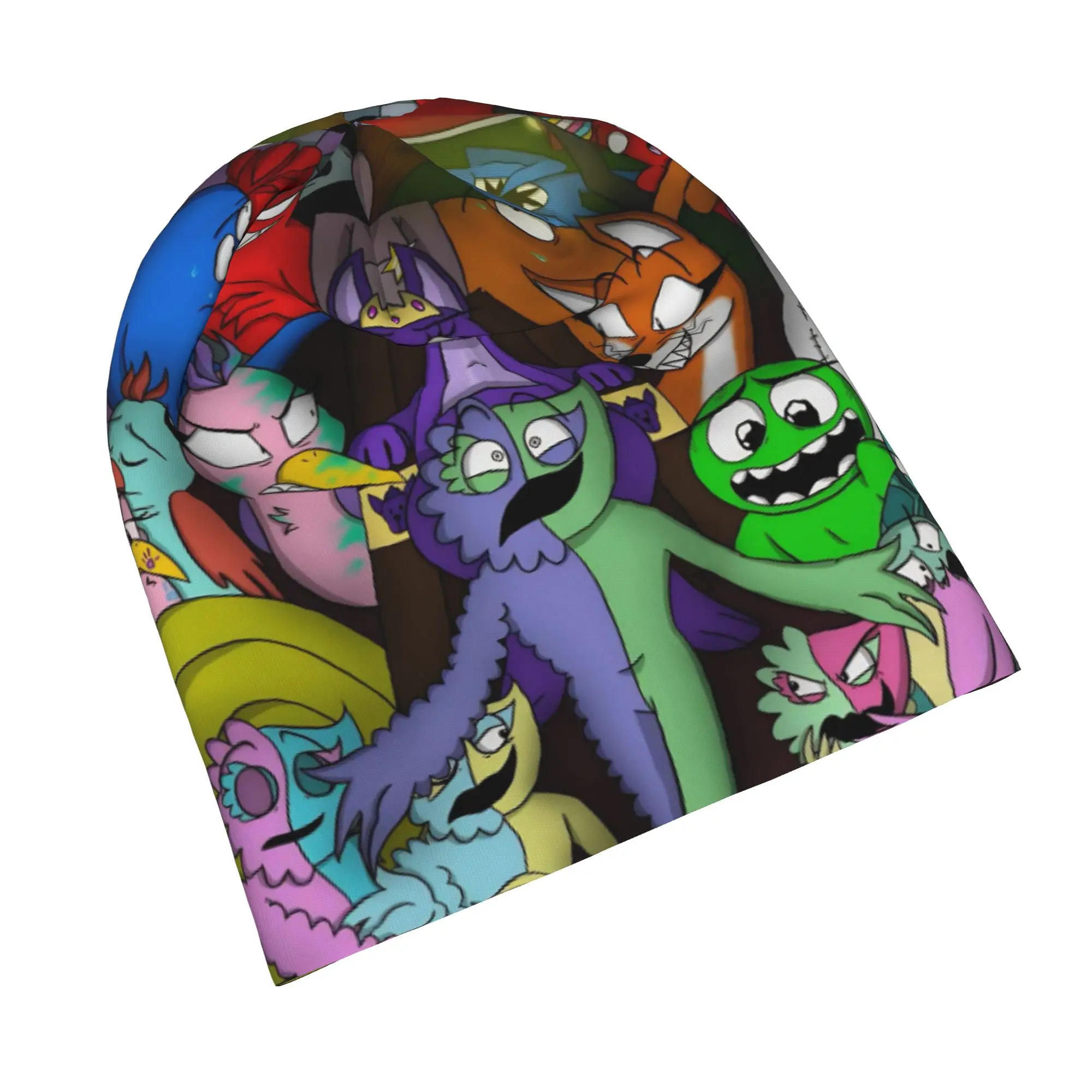 Gartens Banbans Horror Game Bonnet Hat Casual Street Bittergiggle Skullies Beanies Hats Unisex Warm Dual-use Cap