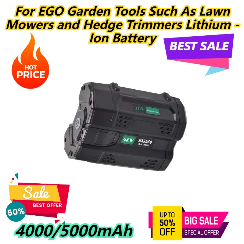 

4000/5000mAh For EGO Garden Tools Such As Lawn Mowers and Hedge Trimmers Lithium - Ion Battery