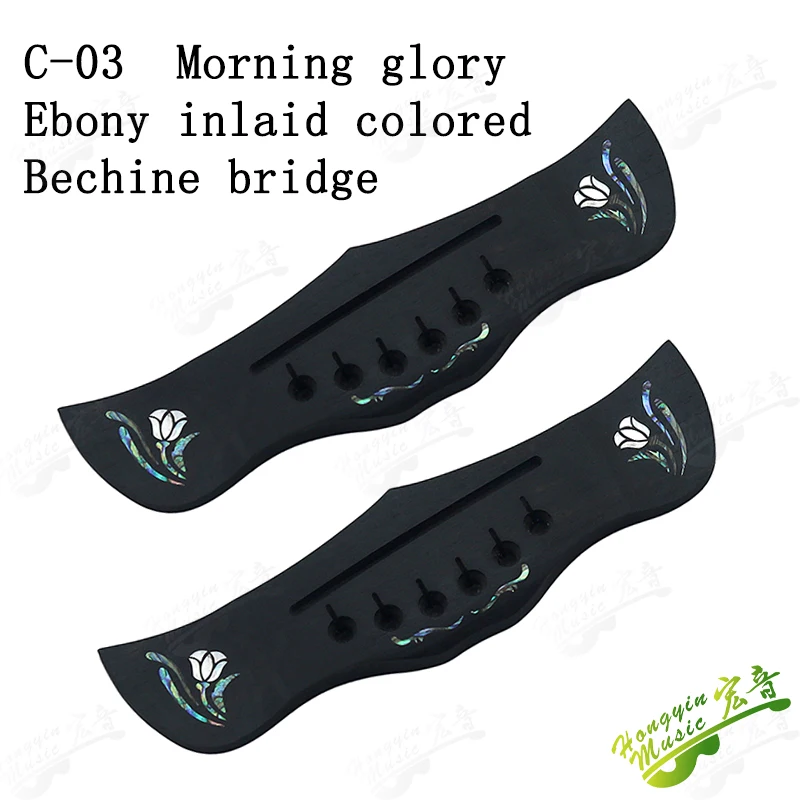 Ebony Inlaid true color Bechine code folk acoustic guitar TL harp under bridge code lower drive pull wire plate pull string plat