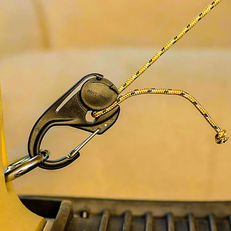 Rope Tightener Cast Hanging Rope Hook Without Knotting Self-Locking Binding Fixed Cam Mechanism Trumpet Outdoor Tools image 4