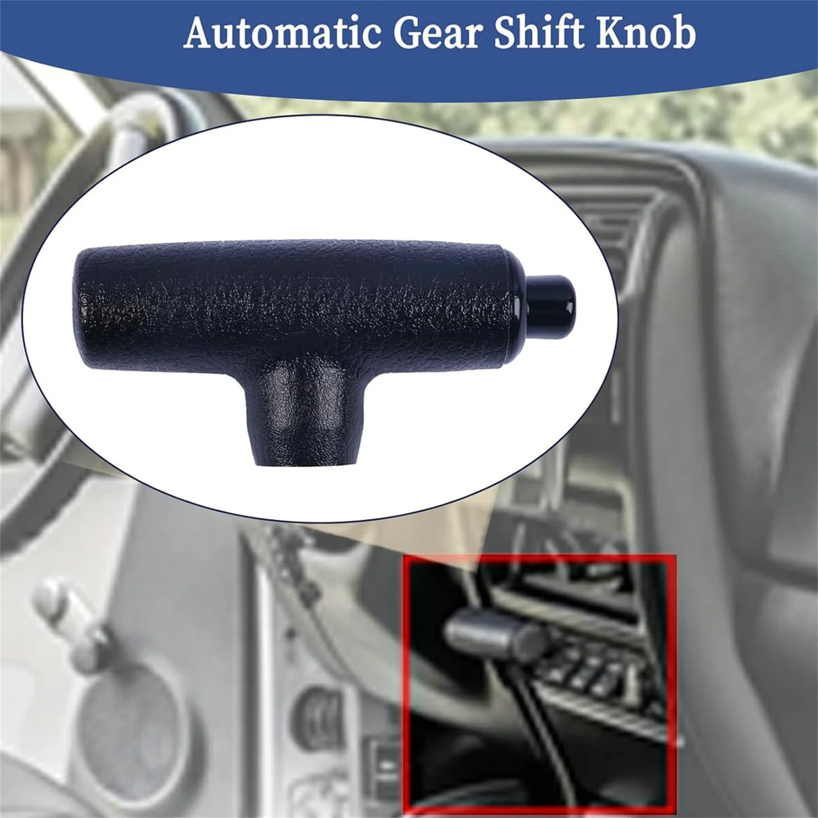 Gear Shift Knob Black 52104028 For Jeep Comanche Cherokee Wrangler 1984-2006 Automatic Gear Shift Knob Auto Interior Accessories