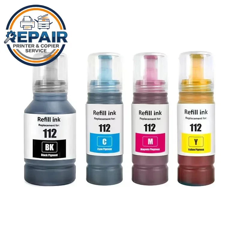 

112 C13T06C14A T06C Premium Color Compatible Water Based Bottle Refill Pigment Ink for Epson Ecotank L6490 L6550 L6570 L6580