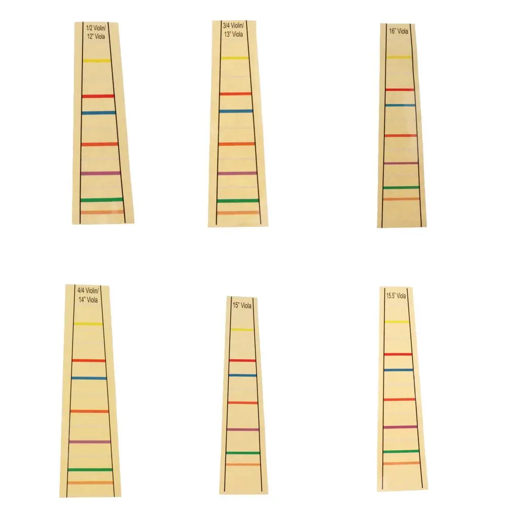 Beginner Viola Fret Sticker Fingerboard Position Label Instructional Decal Accessory for Music Students