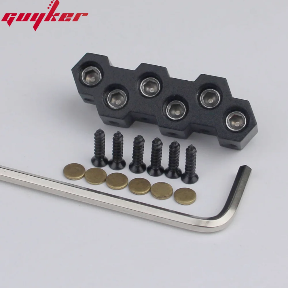 Guyker 6 String Headless Bass Bridge String Lock Black