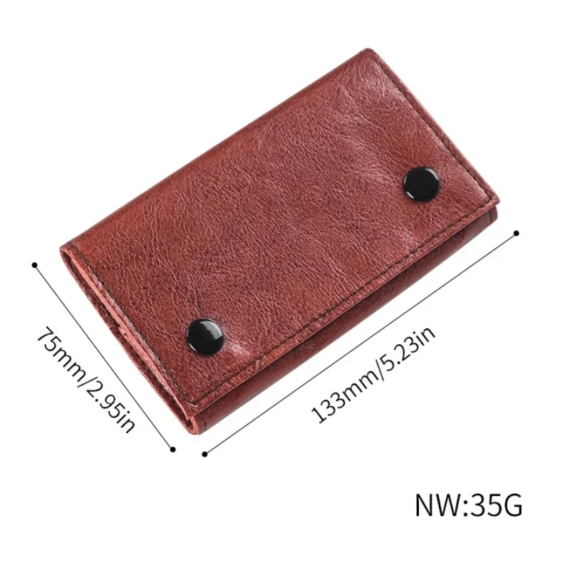 New Portable Tobacco Storage Bag PU Leather Pipe Cigarette Holder Smoking Paper Holder Case Wallet Bag