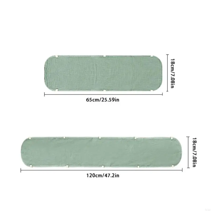 Housse berceau en coton épais, 4 pièces, protecteurs berceau, attaches en tissu réglables