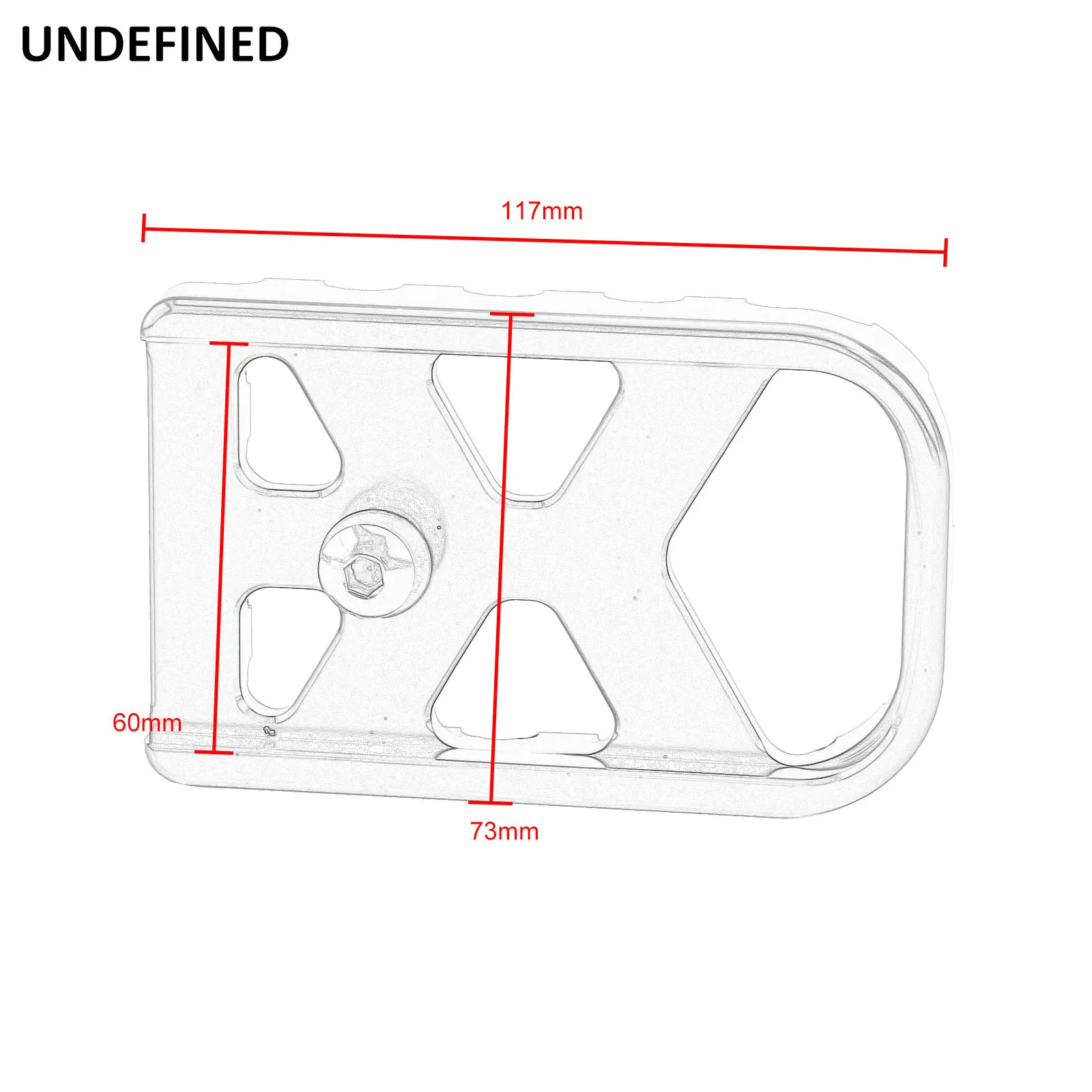 Motocicleta Freio Pedal Pad Capa CNC Alumínio Grandes Almofadas Para Harley Dyna FLD Softail Fat Boy Deluxe Touring Electra Glide Trike