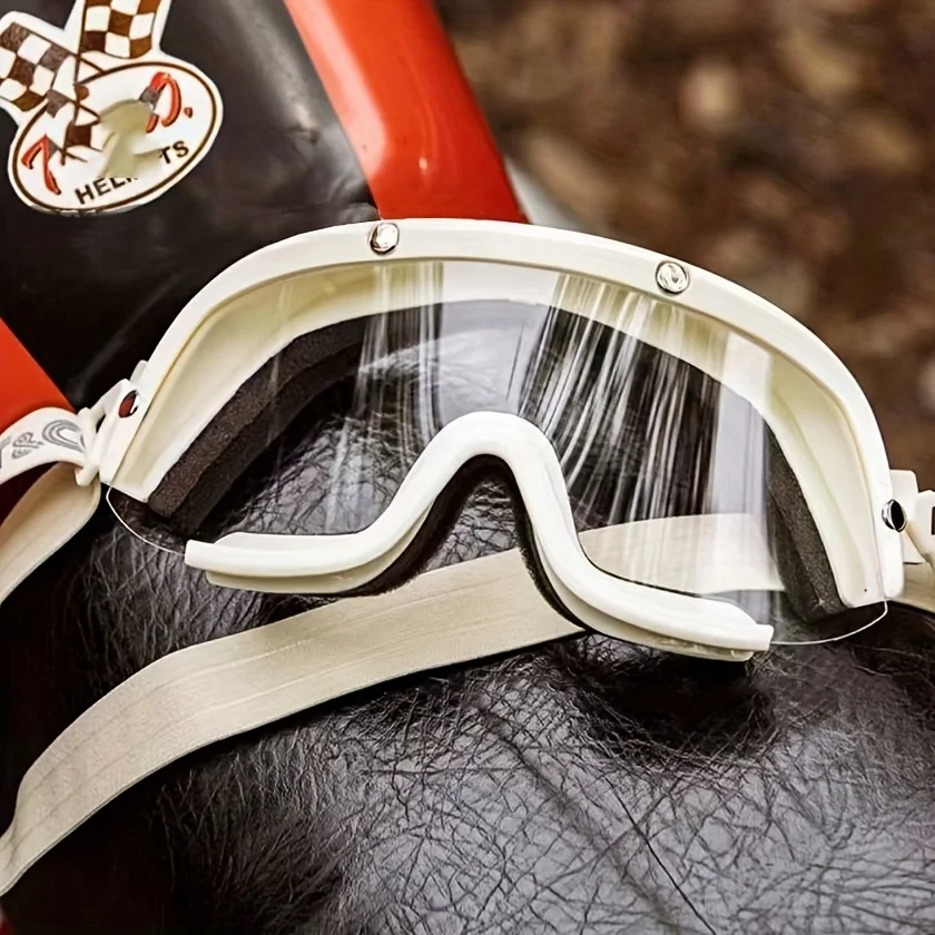 Niche Retro Motorcycle Goggles Full Helmet Riding Sun Protection Windproof Off-Road Eyewear
