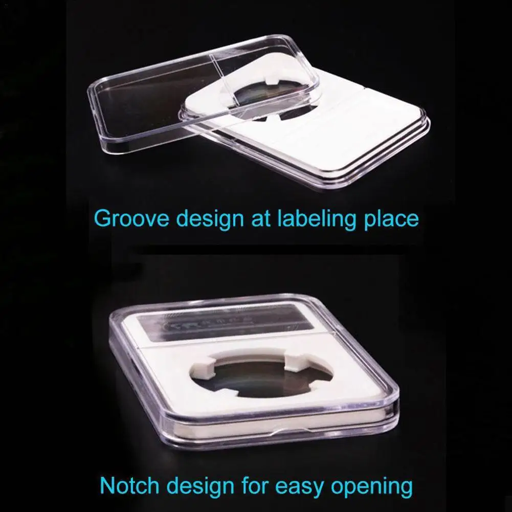 32mm Coin Cases Holder Chinese Rabbit Year Coin Silver Dollar Collection Box Gift Protection Boxes Case Container