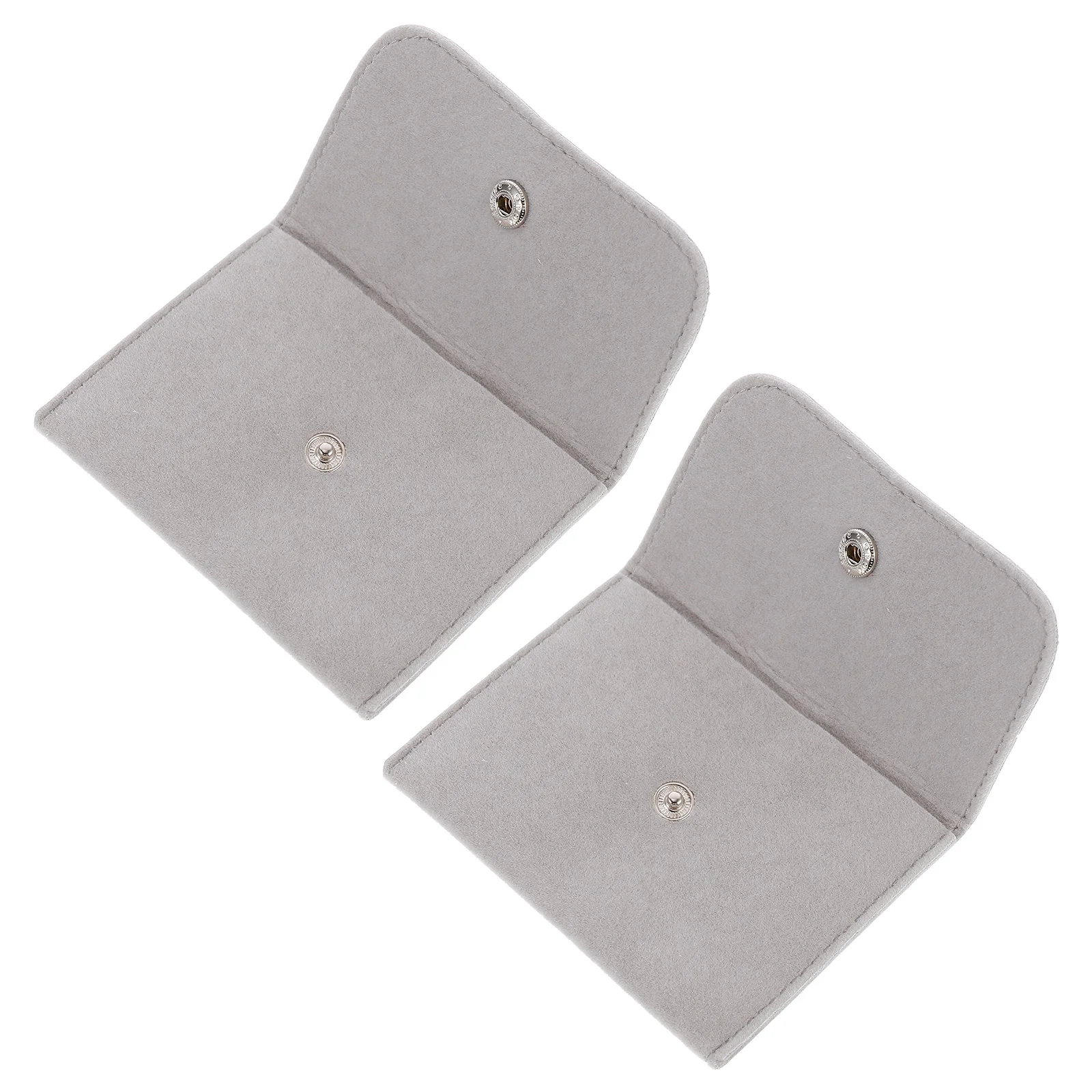 

2Pcs Watch Bracelet Storage Bag Snap Gift Packing Jewelry Packaging Purse Cloth Safe Durable Reusable Wedding Party