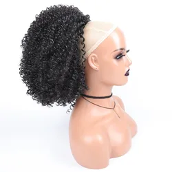 Synthetic Long Afro Kinky Curly Ponytail Synthetic Drawstring Ponytail Clip-In Hair Extension For Women Natural Looking