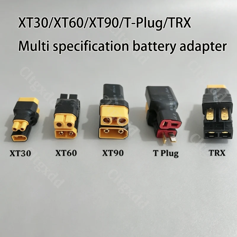 Cltgxdd XT30 XT60 XT90 T-Stecker TRX Lipo-Akku-Konvertierungsadapter Stecker-Buchse-Verbinder für RC-Auto, Flugzeug, FPV-Drohnenmodell – Detail 9