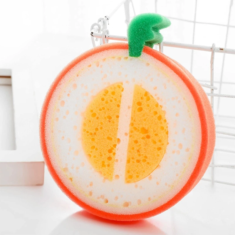 Fruit Shaped Soft Exfoliating Bath Sponge for Adults Children Body Cleaner Dropship