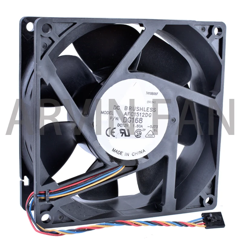 New Original 15050 12V 1.80A AFC1512DG DG168 15CM 150x150x50mm Double Ball Bearing Air Volume Server Cooling Fan