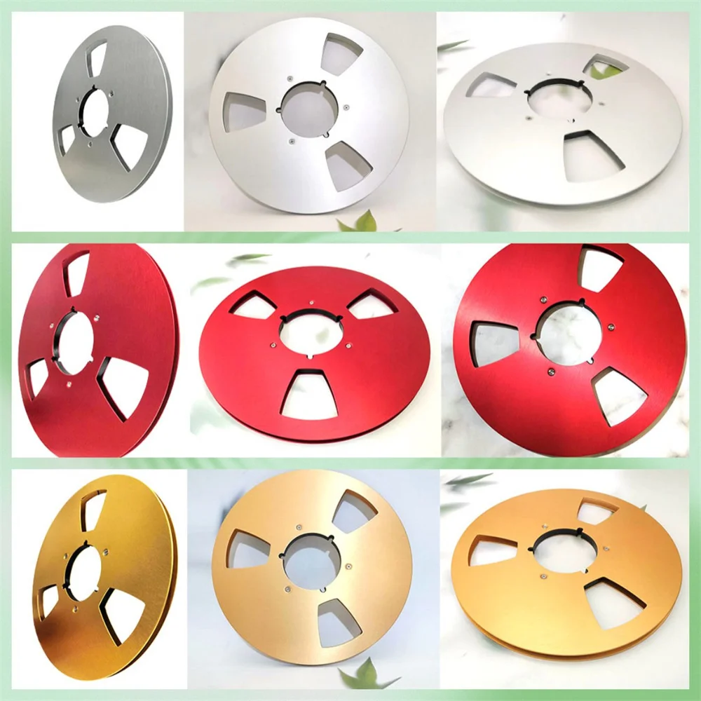 New 1/4 10 Inch Empty Tape Reel Nab Hub Reel-To-Reel Recorders Accessory Empty Aluminum Disc Opening Machine Parts