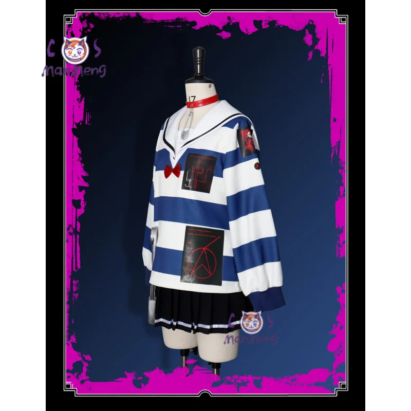 

The Hundred Line -Last Defense Academy Amemiya Darumi Cosplay Costume Halloween men women casual uniform dress necklace set