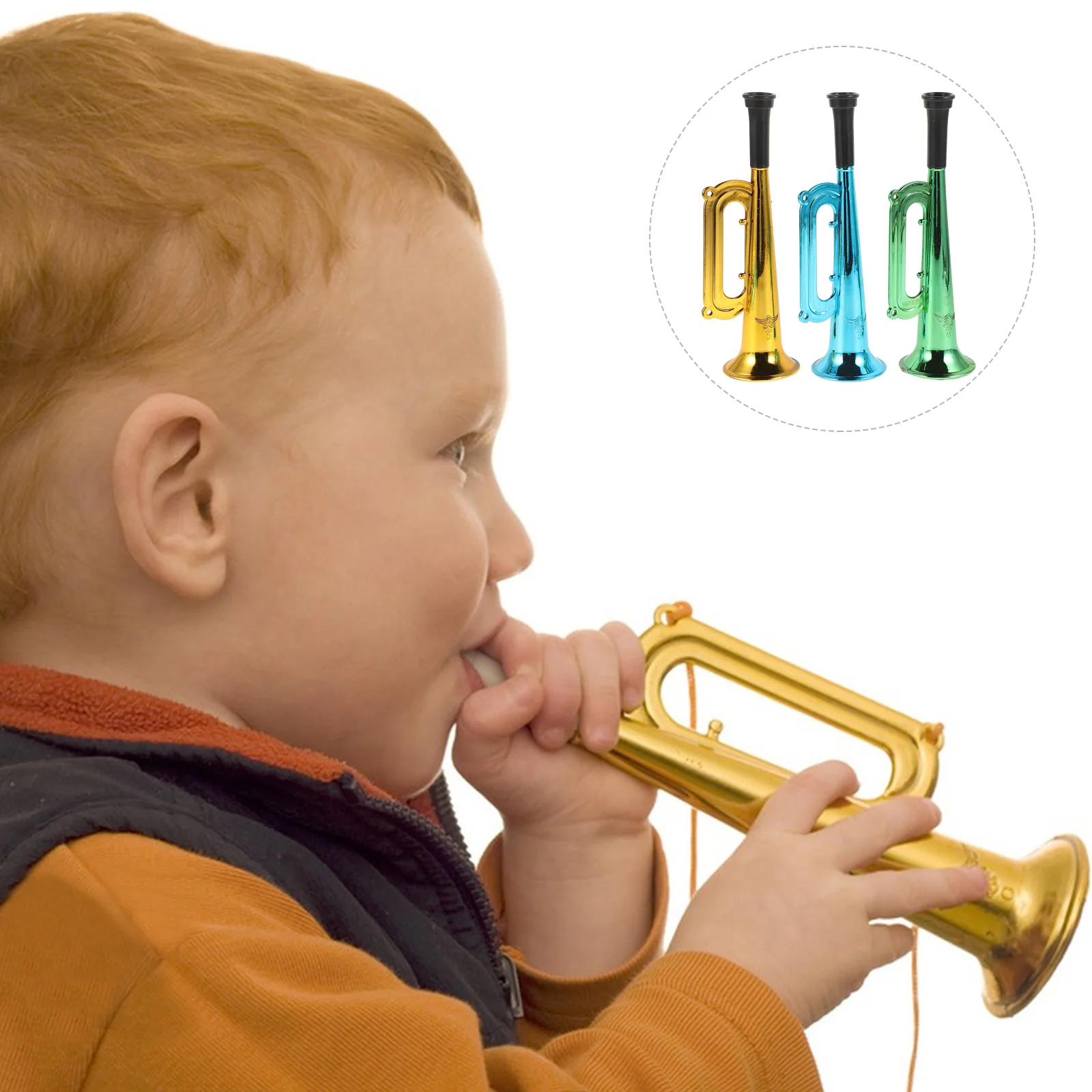 

6 Pcs Musical Instrument Party Horn Child Kids Toys 1800X500X500CM Plastic Trumpet