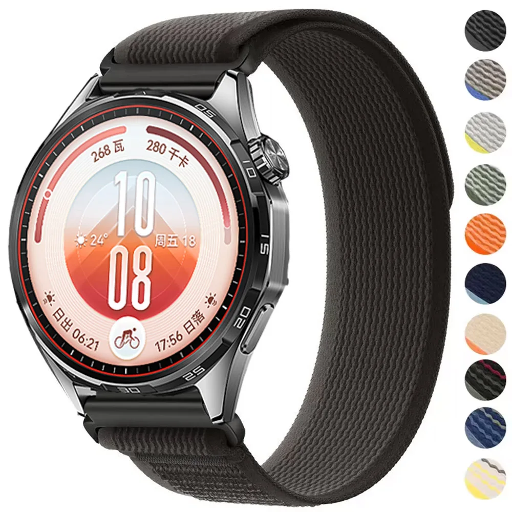 22mm Trail Nylon-Schlaufenarmband für Huawei Watch GT2 3 4 5 6 7 Pro 46mm GT Runner 2/Watch 5/4/3 Pro/Ultimate 2 Sportband Correa