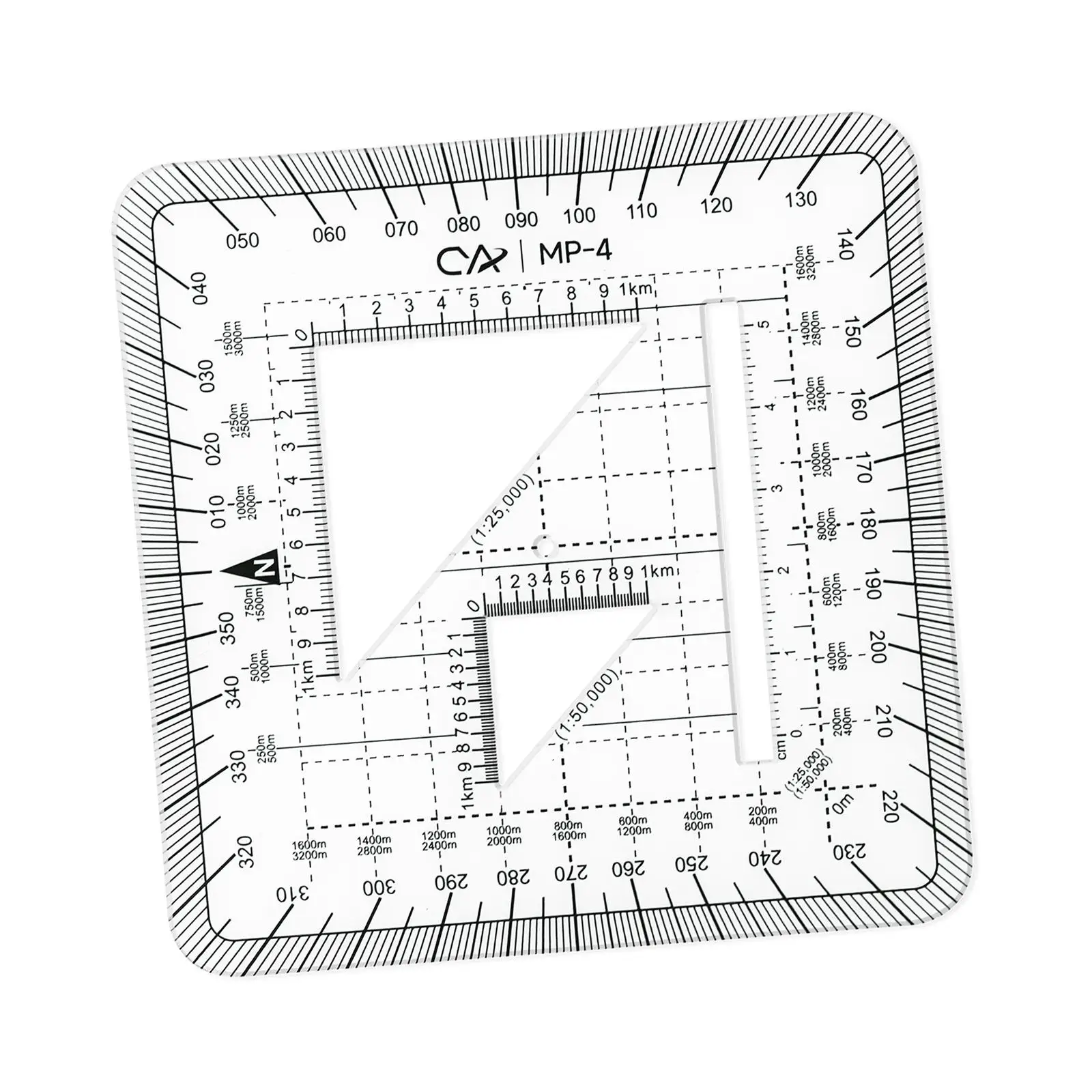Protractor Ruler, Pocket Grid Square Measuring Ruler, Coordinate Scale for Working Traveling Drawing DIY Projects Architect