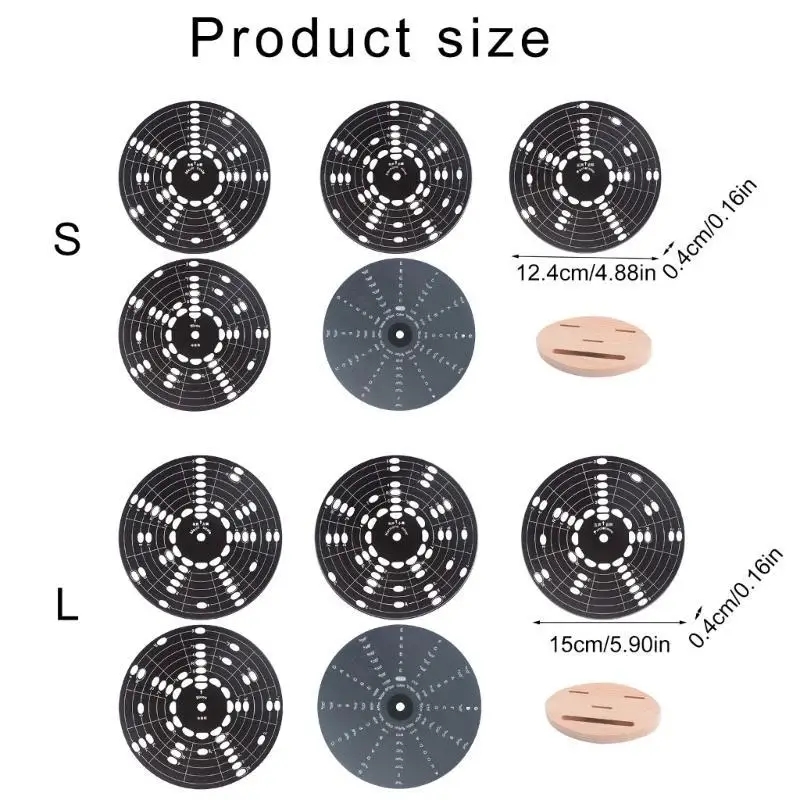 Portable Guitar Scale Learning Systems Guitar Scale Wheel Guitar Accessory Aluminum Alloy Texture Circle of Fifths Wheel view 6