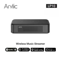 Arylic LP10 Wireless Music Streamer with Google Cast Stream from favorite APP Display Panel Digital & Analog Output Multiroom