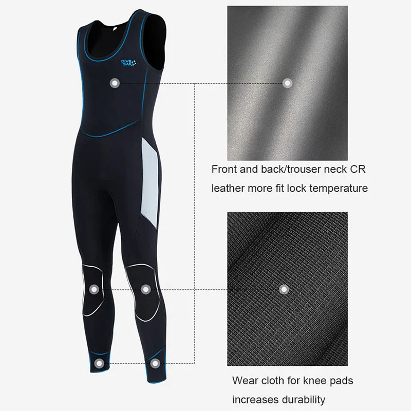 Oulylan Spearfishing Wetsuit Long Sleeve Hooded 2 Pieces Of 5MM Neoprene Submersible Suit Men Keep Warm Waterproof Diving Suit