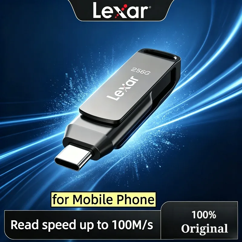 Lexar USB 3.2 Type-C Type-A Flash Drive for Metal Housing Storage Expansion for PC Original Dual Drive JumpDrive D400